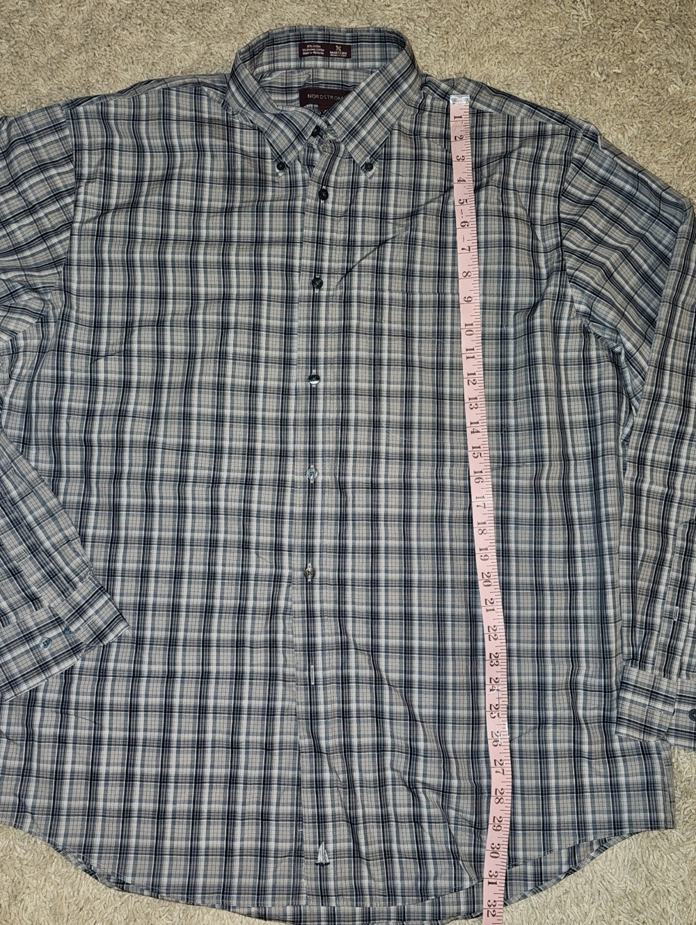 Mens Nordstrom Blue/gray Button-up